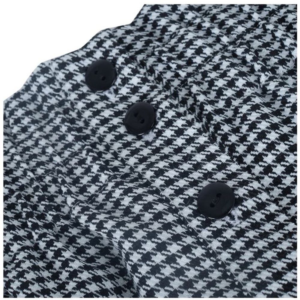 Last One Each Size! High Waist Button Front Plaid Mini Skirt - Picture 7 of 8